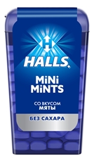 Конфеты Halls Mini Mints без сахара со вкусом мяты, 13г x 24 шт