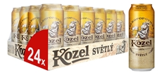 Пиво Velkopopovicky Kozel светлое, 0.45л x 24 шт