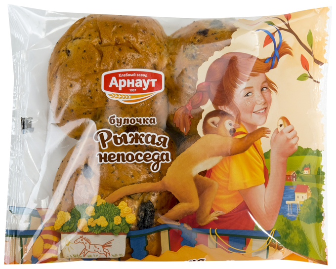 Булочка Арнаут Рыжая непоседа, 200г купить с доставкой на дом, цены в ...