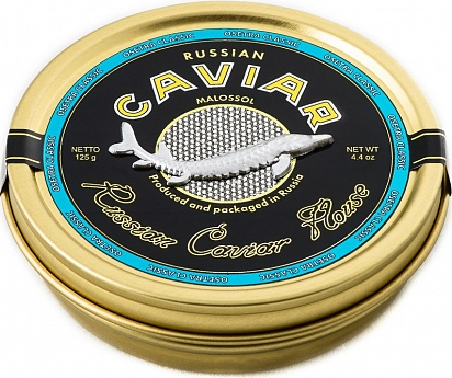 Икра черная осетровая Русский икорный дом Классик зернистая, 125г