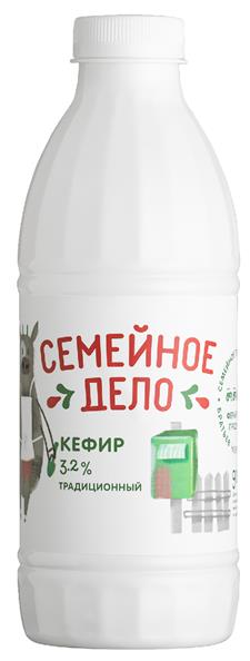 Кефир СЕМЕЙНОЕ ДЕЛО 3,2% 900 мл