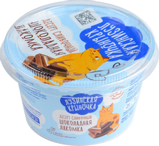 Десерт Лузинская крыночка шоколадная лакомка сливочный, 190г