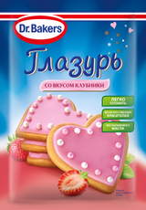 Глазурь Dr.Bakers со вкусом клубники, 90г