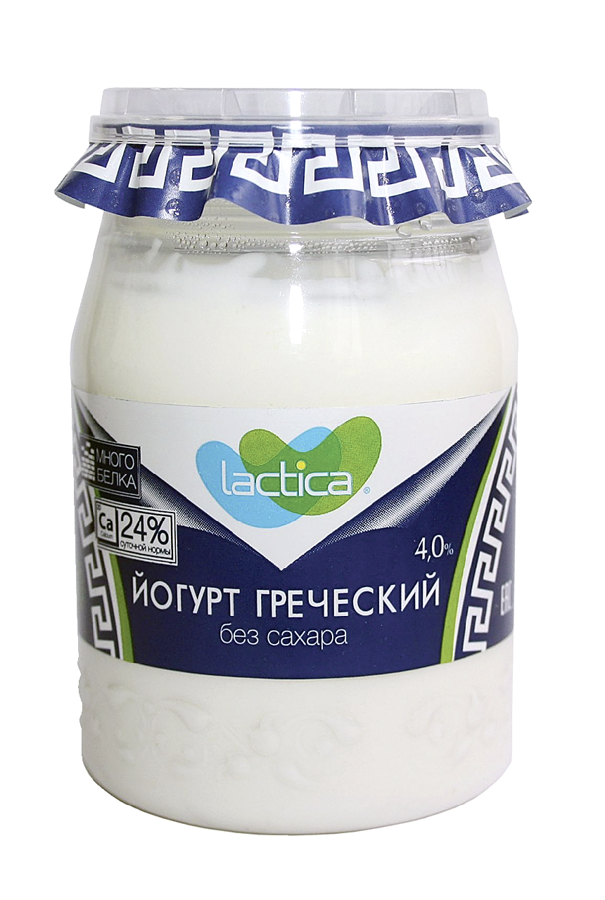 Изображение товара Йогурт Lactica Греческий натуральный 4%, 190г