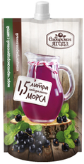 Морс Сава Сибирская ягода черносмородиновый концентрированный с мятой, 200мл