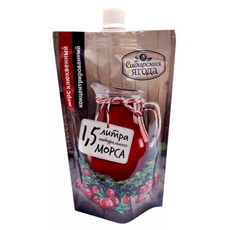 Морс Сибирская ягода брусничный концентрированный, 200мл