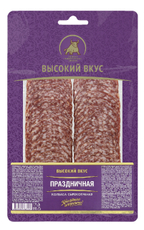 Колбаса Высокий вкус Праздничная сырокопченая нарезка, 100г