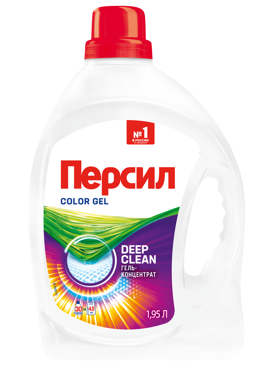 Изображение товара Гель для стирки Персил Color 30 стирок 1.95л для цветных тканей