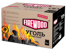 Уголь Firewood Premium древесный, 4кг
