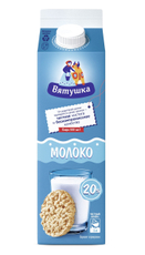 Молоко Вятушка пастеризованное 2%, 1л