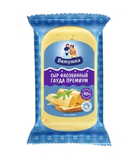 Сыр Вятушка Гауда-Премиум фасовка 40%, ~250г