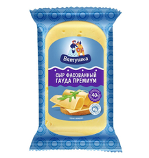 Сыр Вятушка Гауда-Премиум полутвердый 40%, ~250г