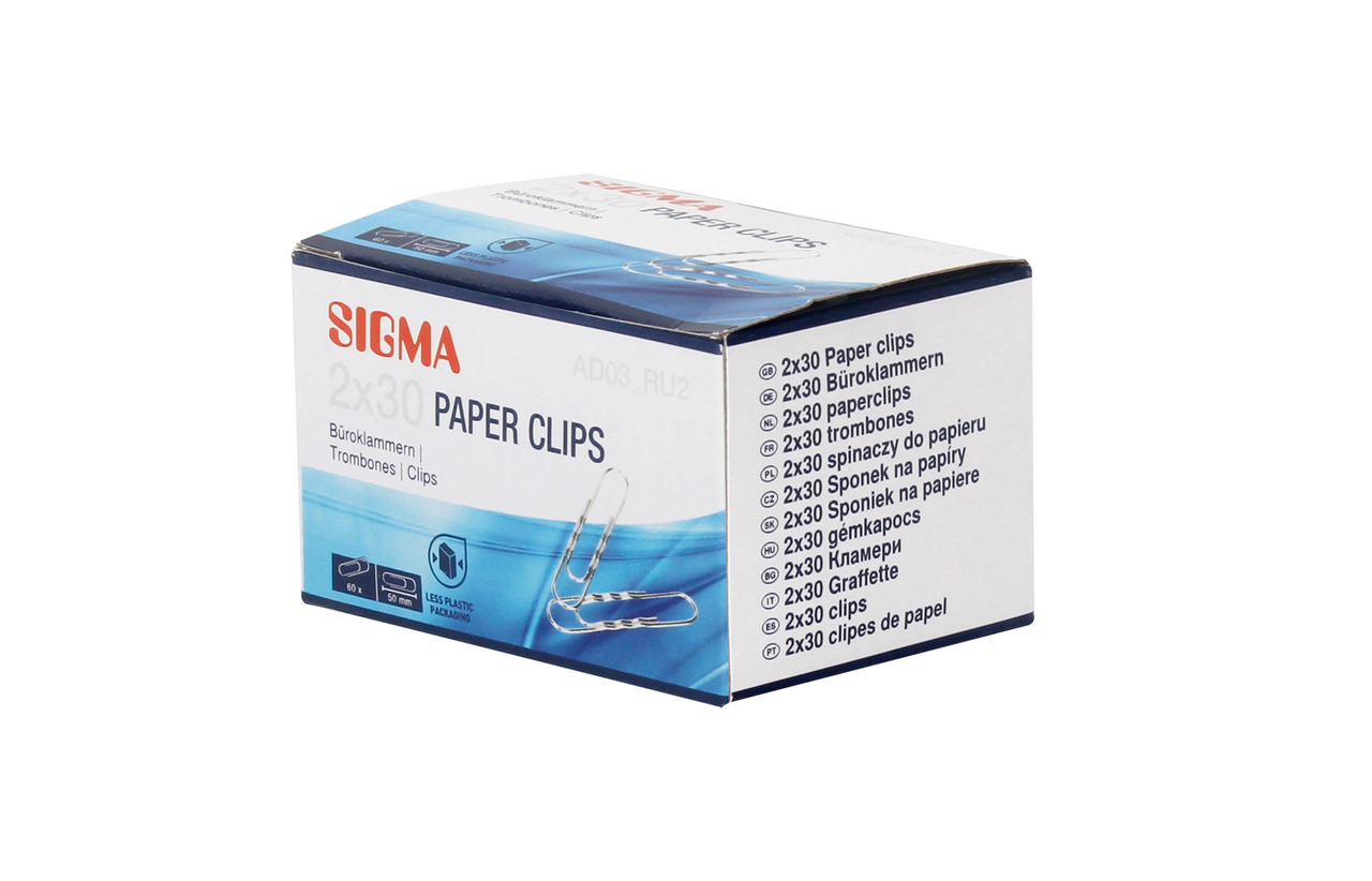 SIGMA Скрепки 50мм, 30шт