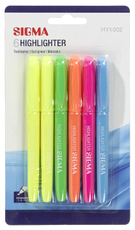 SIGMA Текстовыделители 6 цветов, 6шт