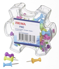 SIGMA Кнопки цветные 22мм, 50шт