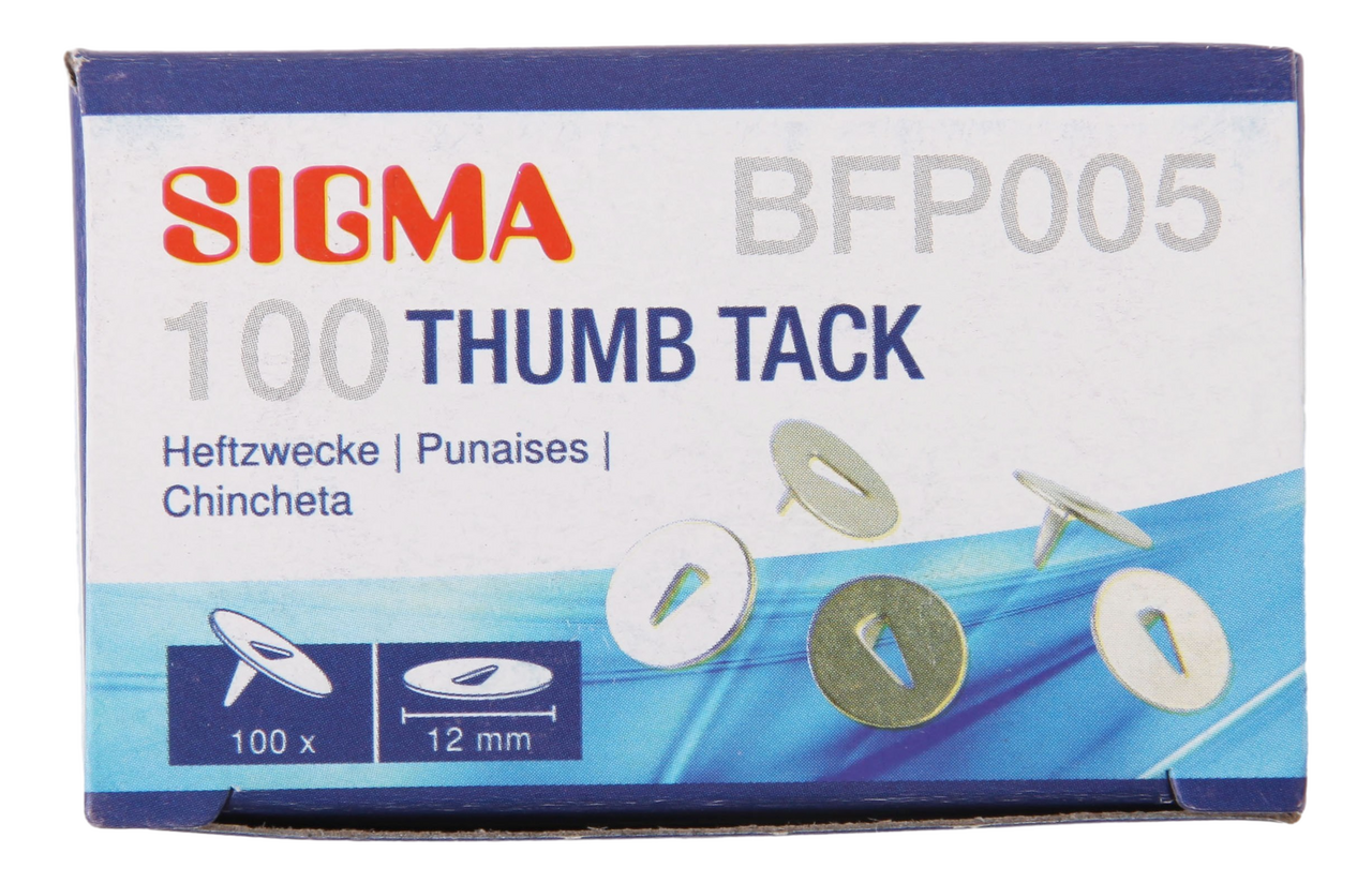 SIGMA Кнопки металлические 12мм, 100шт