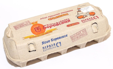 Яйцо куриное Боровское Простое С1, 10шт