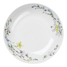 Тарелка суповая Domenik Wild botanicals фарфор цветочный принт, 21см