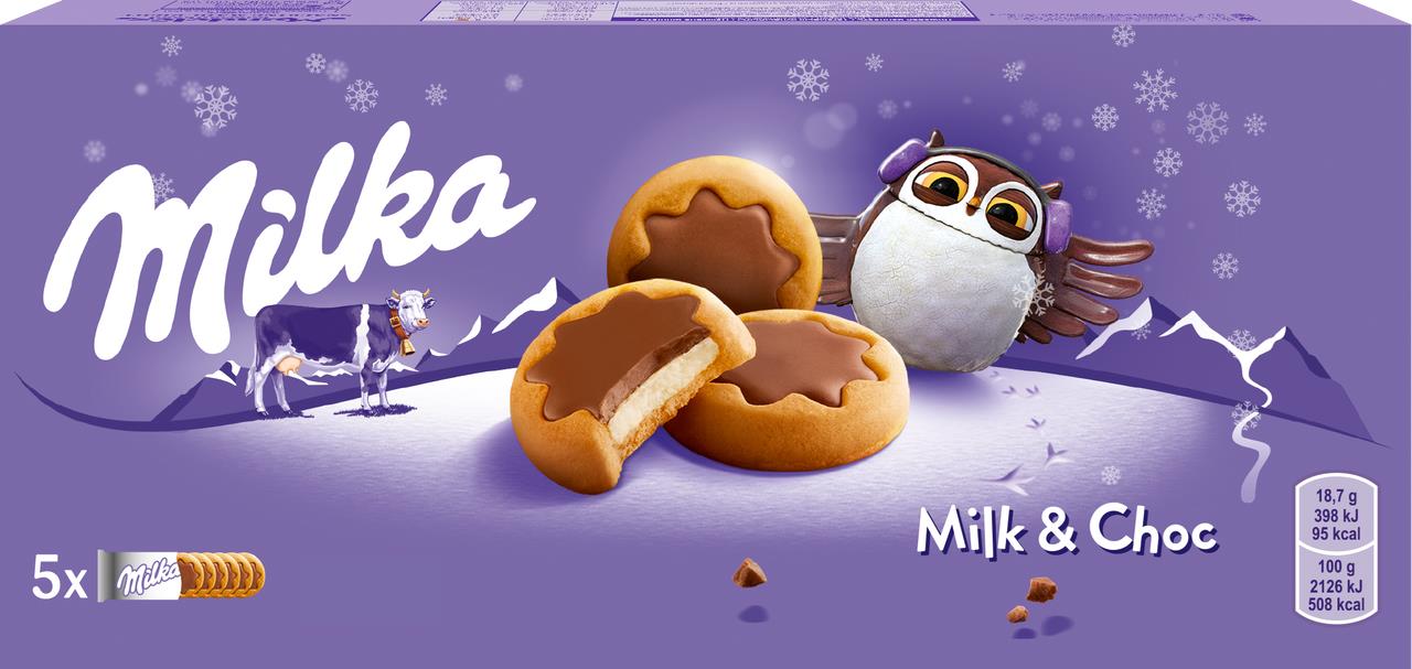 Печенье Choco Minis MILKA, 187 г