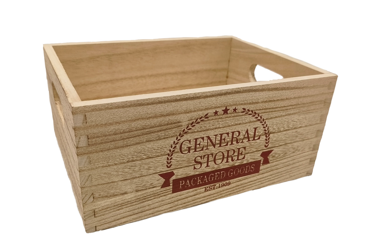 Короб General Store деревянный S, 11 х 18 х 24см