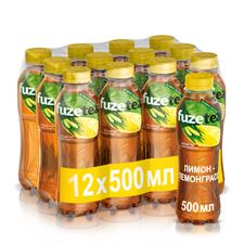 Чай FUSETEA холодный черный лимон-лемонграсс, 0,5 л