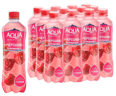 Вода сокосодержащая Aqua Minerale со вкусом черешни газированная, 500мл x 12 шт