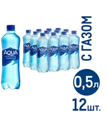 Вода Aqua Minerale питьевая газированная, 500мл x 12 шт