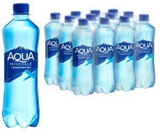 Вода Aqua Minerale питьевая газированная, 500мл x 12 шт