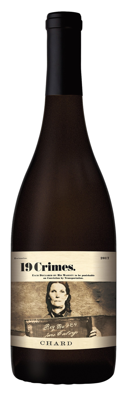 Вино 19 Crimes Chardonnay белое полусухое, 0.75л