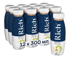 Сок Rich яблочный, 300мл x 12 шт