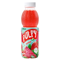 Напиток Pulpy Клубника-Арбуз с кусочками алоэ сокосодержащий, 450мл