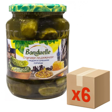 Огурцы маринованные Бондюэль По-дижонски, 720мл x 6 шт