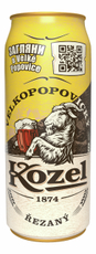 Пиво Velkopopovicky Kozel Rezany, 0.45л