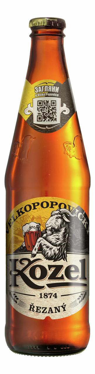 Изображение товара Пиво Velkopopovicky Kozel Rezany 0.45л светлый лагер с ячменем