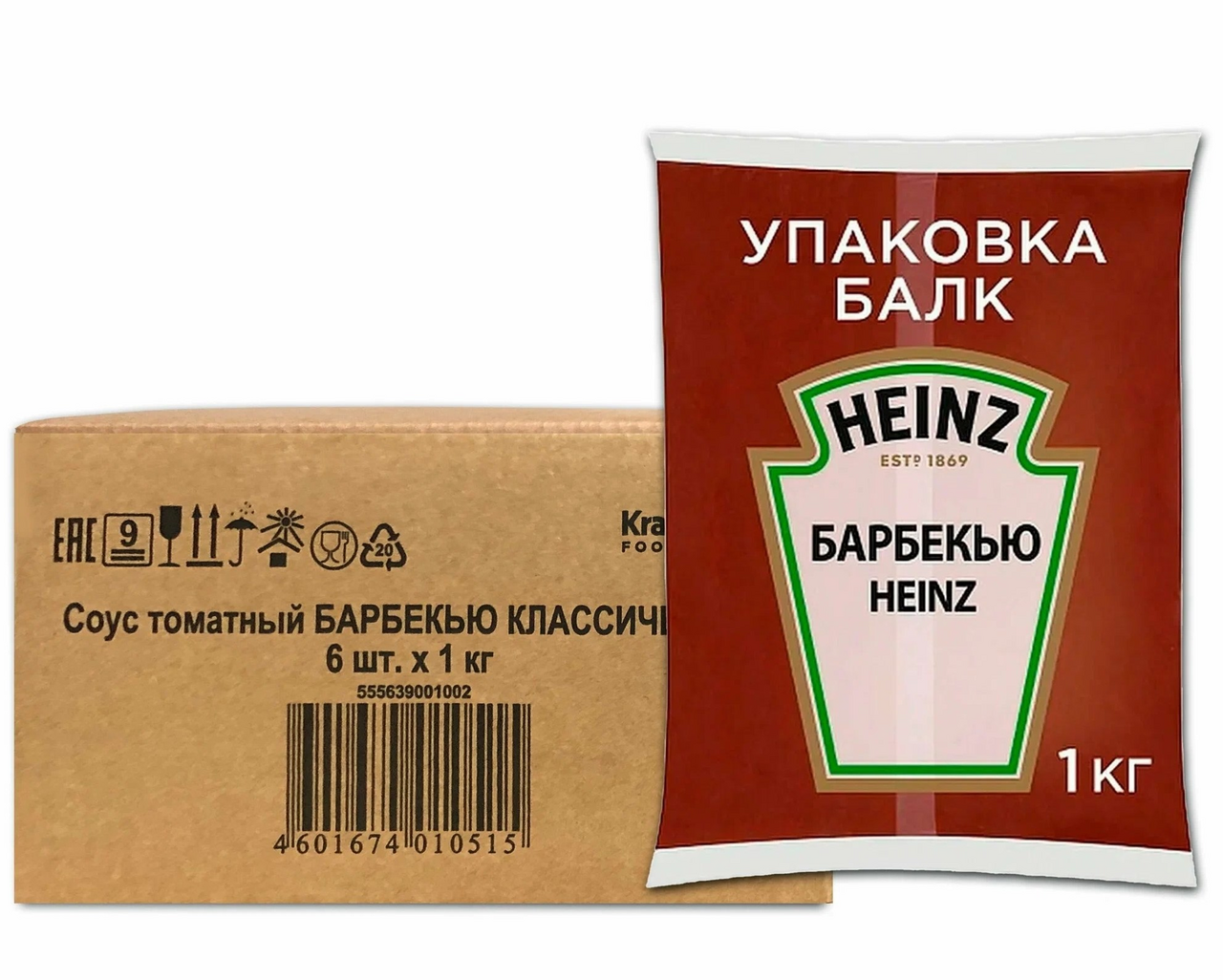 Соус Heinz Барбекю, 1кг х 6 шт