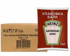 Соус Heinz Барбекю, 1кг х 6 шт
