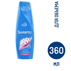 Шампунь Shamtu Блеск и объем для тусклых волос с экстрактом японской вишни объем с Push-up эффектом, 360мл