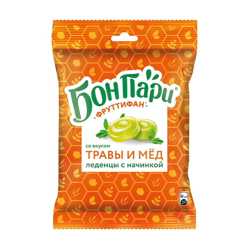 БОН ПАРИ®. ФРУТТИФАН. ЛЕДЕНЦЫ С НАЧИНКОЙ СО ВКУСОМ ТРАВ И МЕДА