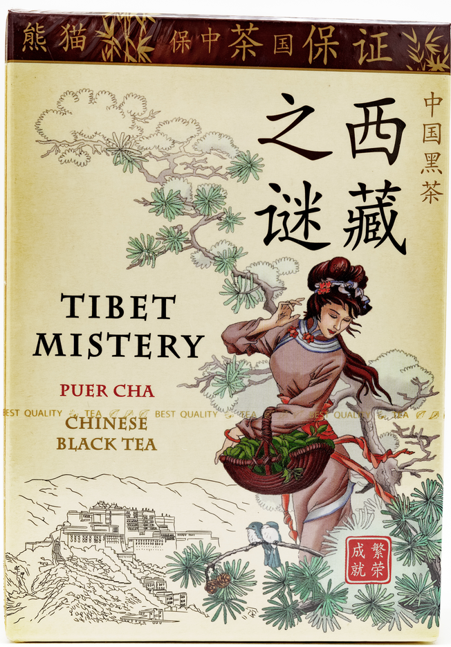 Изображение товара Чай Green Panda Загадка Тибета черный пуэр крупнолистовой 100г