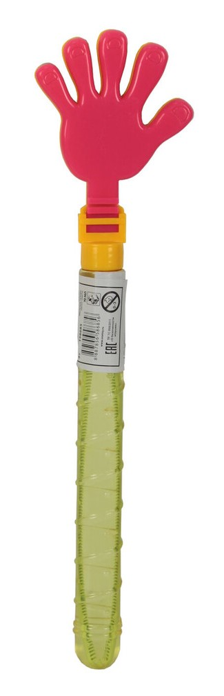 Пузыри мыльные 1Toy колба с ладошкой-трещоткой, 70мл