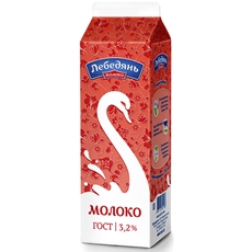 Молоко Лебедяньмолоко пастеризованное 3.2%, 900г