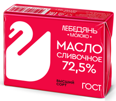 Масло сливочное Лебедяньмолоко Крестьянское 72.5%, 180г