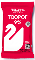Творог Лебедяньмолоко 9%, 180г