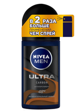 Антиперспирант-ролик Nivea Men Ultra Carbon антибактериальный эффект, 50мл
