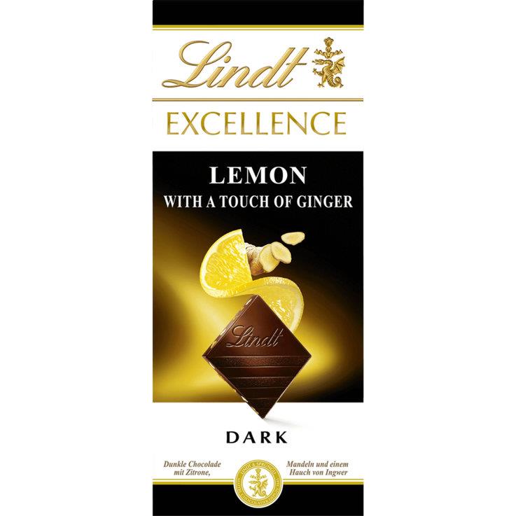 Шоколад LINDT EXCELLENCE лимон и имбирь 100 г