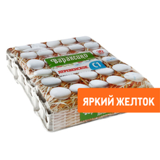 Яйцо куриное Вараксино Деревенское С1 яркий желток, 30шт
