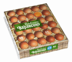 Яйцо куриное Вараксино Деревенское С1 коричневое, 30шт