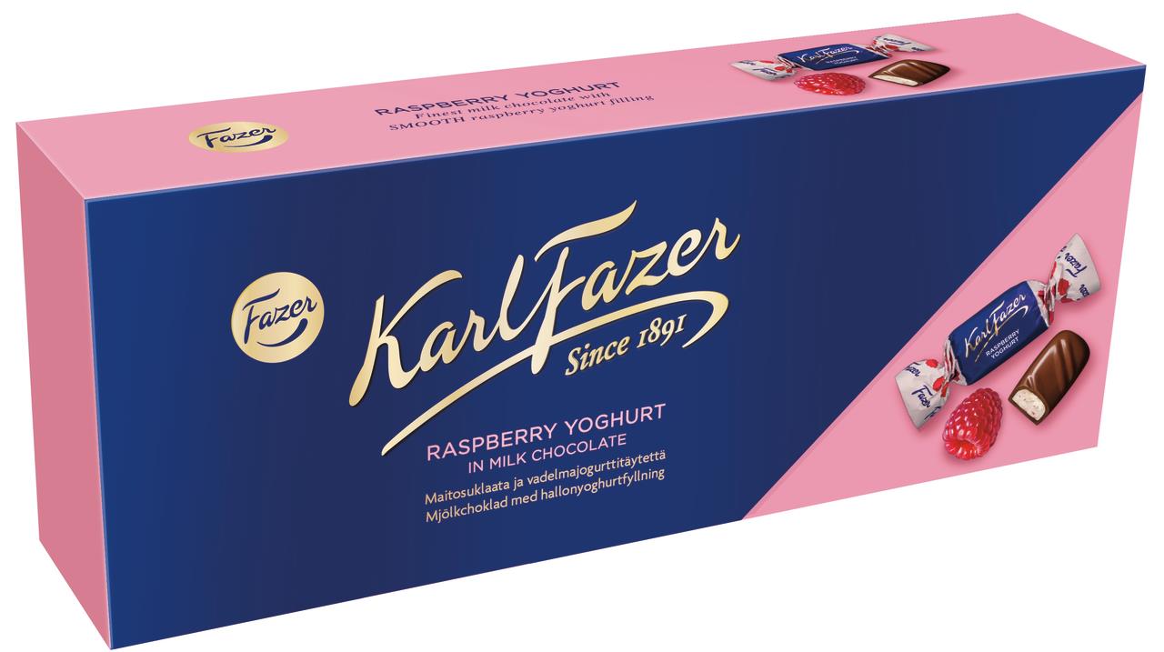 Конфеты Karl Fazer с начинкой из малинового йогурта