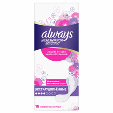 Прокладки ежедневные Always Незаметная защита экстраудлиненные, 18шт
