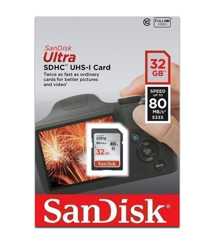 Карта памяти SanDisk Ultra 80 32GB купить с доставкой на дом, цены в ...
